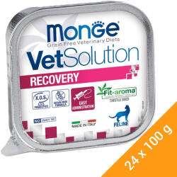 Monge VetSolution Gyógytáp (Regenerálódásra és lábadozásra) Alutasakos Macskaeledel - 24x100 g