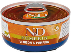 N&D Pumpkin Gabonamentes Konzerv Macskáknak (Szarvas és Sütőtök) - 70 g