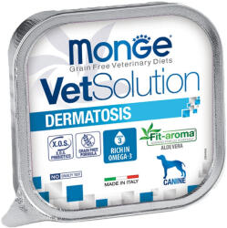 Monge VetSolution Gyógytáp (Bőr- és Szőrproblémákra) Alutálcás Kutyaeledel - 150 g