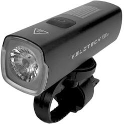 Velotech 1500 USB-ről tölthető első lámpa, alu házas, 1500 lumen, fekete