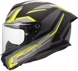 LS2 Cască integrală pentru motocicletă LS2 FF820 Rapid III Hyper, negru mat-galben (LS168200853-MASTER)
