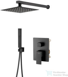 INVENA PAROS falsík alatti zuhanyrendszer alaptesttel, fekete BS-09-004-L (BS-09-004-L)