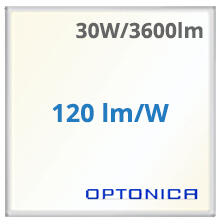 OPTONICA LED panel (595 x 595mm) 30W - természetes fehér, Backlit, UGR (2777)