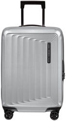 Samsonite NUON négykerekű bővíthető USB-s kabinbőrönd 55cm-matt ezüst 134399-4052