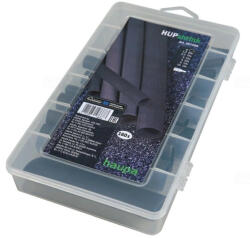 HAUPA Zsugorcső készlet 2: 1 fekete 160db (HAU267200)