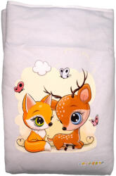 Babastar Pamut bélelt babatakaró 70x90cm - Őzike&róka