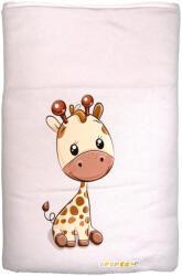 Babastar Pamut bélelt babatakaró 70x90cm - Zsiráf It's a boy! fehér