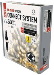 EMOS Profi LED sorolható füzér, fehér, 5 m, kültéri és beltéri, meleg fehér D2AW02 (D2AW02)