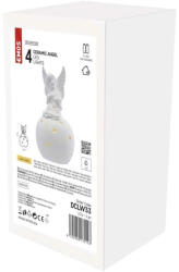 EMOS LED kerámia angyal, 29 cm, 2x AA, meleg fehér, időzítő DCLW33 (DCLW33)