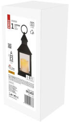 EMOS LED dekoráció - lámpa, antik, fekete, villogó, 3x AAA, beltéri, vintage, időzítő DCLV02 (DCLV02)