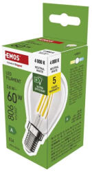 EMOS Filament Mini Globe A CLASS E14/3, 8W (60W)/806lm/ZF1A43 Természetes fehér LED izzó (EMOS-ZF1A43)