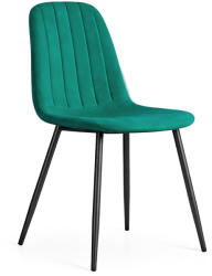 AKORD AKORD LUMO Kárpitozott Szék Bársony Palackzöld Fekete Lábakkal (AKO-LUMOBOG)