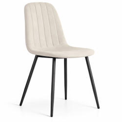 AKORD AKORD LUMO kárpitozott szék bársony bézs fekete lábakkal (AKO-LUMOBEI)