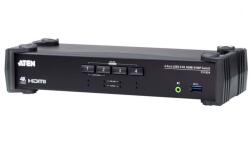 ATEN 4-Port USB 3.0 4K HDMI KVMP Switch with Audio Mixer Mode (CS1824-AT-G) (CS1824-AT-G)