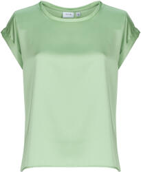 VILA Topuri și Bluze Femei VIELLETTE S/S SATIN Vila verde FR 36