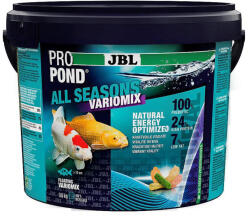  JBL ProPond All Seasons Variomix | Négyévszakos mix eledel kerti tavi halak részére (S-es méret) - 0, 8 kg / 5 l
