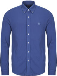 Ralph Lauren Cămăsi mânecă lungă Bărbați CHEMISE AJUSTEE COL BOUTONNE EN POLO FEATHERWEIGHT Polo Ralph Lauren albastru EU L