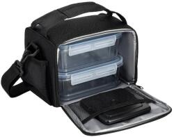 SilverCrest Hűtőtáska ételtartó dobozokkal fekete színű 5L (500467f)