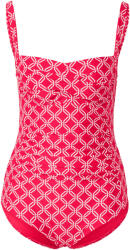 Tchibo - Alakformáló fürdőruha - nő - méret 48 - piros/mintás
