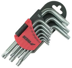 Dedra Rövid torx kulcsok T10-T50 készlet 9db CRV