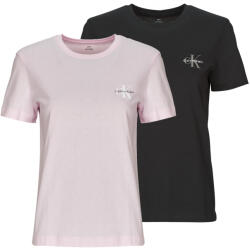 Calvin Klein Jeans Tricouri mânecă scurtă Femei MONOLOGO CN 2 PACK TEE X2 Calvin Klein Jeans Multicolor EU M