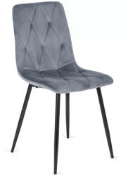 Mebel Elite Szürke bársony étkezőszék ROBIN (r-ME-ME-ROBIN-P-V-K)