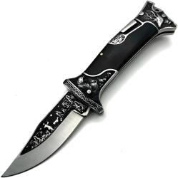 HARAHU Kültéri összecsukható kés KB3188 - fekete KP39413
