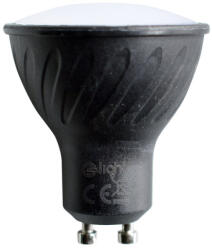 Eko-Light GU10 fekete LED izzó 6W 510lm 4000K természetes fehér 120° (EKO-EKZA268)