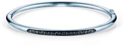 SAVICKI Гривна Bangle, сребро, черен диамант, 3, 8 мм
