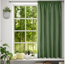 EUROFIRANY Rita egyszínű dekor függöny Sötétzöld 140x175 cm