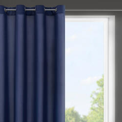 EUROFIRANY Rita egyszínű dekor függöny Gránátkék 140x175 cm