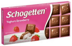 Schogetten joghurt-eper ízesítésű krémmel töltött tejcsokoládé-100 g