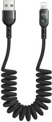 Xmart Lightning кабел Xmart Spiral, 1.8м, Черен (9108)