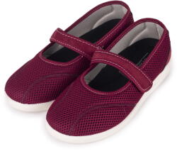 Vlnka Női kényelmi ortopéd balerina cipő tépőzárral, piros felnőtt cipő méret 38