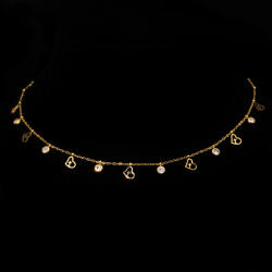 ElectraStore Colier Auriu Cu Pandantive Gold Sparkle (C4557)