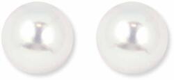 White & Black Igazgyöngy arany fülbevaló - 8-8, 5mm - akoya - AAA (AU14354s)