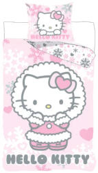  Hello Kitty Cozy Winter gyerek, ovis ágyneműhuzat 100×135 cm, 40×60 cm (BRM024076) - oliviashop