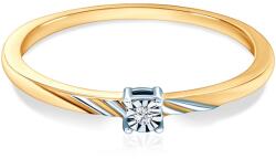 SAVICKI Inel de logodnă SAVICKI: aur bicolor, diamant - savicki - 3 336,00 RON