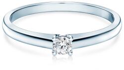 SAVICKI Inel de logodnă SAVICKI: aur alb, diamant - savicki - 3 289,00 RON