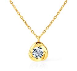 SAVICKI Colier din aur 585 cu diamant alb 0.02 ct 43 cm