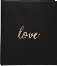 Exacompta vendégkönyv (21x19 cm, 140old) fekete, love