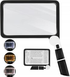  Nagy Olvasó Nagyító Teljes Oldalú Led-es Összecsukható Könyv Időseknek 5x (8581682949266)
