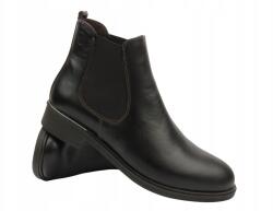 Helios Női bokacsizmák Helios 510 Sötétbarna Bőr Kényelmes Cipő (510.11)