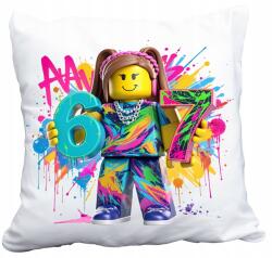  Párna Six Seven 67 Steal A Brainrot Girl Roblox Ajándék Név (gra roblox lego)