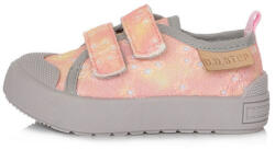 D.D.Step 20-31 DDSTEP vászoncipő kislányoknak - rózsaszín tépőzáras