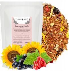 Mapo Tea Rooibos Tea Szippantott Vörös Gyöngyök Vörös Fekete Ribizli Napraforgó (Herbata ROOIBOS Sypana CZERWONE KORALE Czerwo)