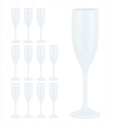 Relaxdays Pezsgős poharak fehér színben, 150ml 12 db-os szett Relaxdays (10035430_49)