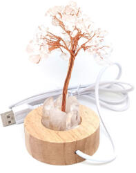 R. M. ékszer Lámpa fa talpas USB hegyikristály életfa 6cm (017459)