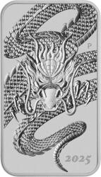 Perth Mint | Dragon Rectangular 1 uncia | 2025 | ezüstérme (201382)