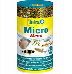 Tetra 4 Az 1-BEN Eledel Szett Granulátum Pehely Kezdőknek (Tetra Micro Menu 100ml)
